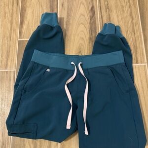 Figs Caribbean blue Zamora joggers